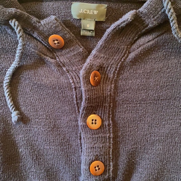 J Crew Men’s Sweater Hoodie, Navy, Size Small - Picture 3 of 8